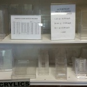 Acrylic display holders