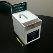 offering and suggestion box