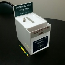 offering and suggestion box